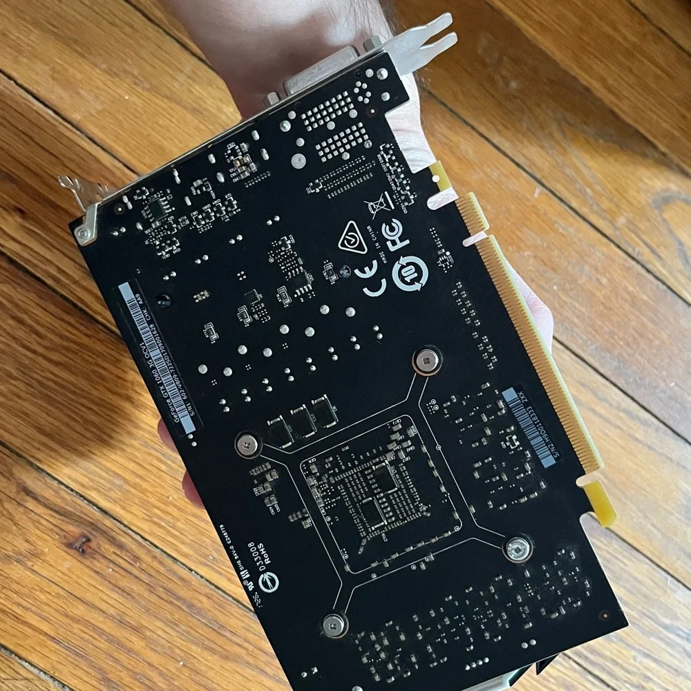 MSI Black and Silver Graphics Card